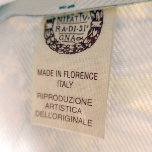 Manifattura di Signa Waxed Cotton Renaissance Print Tote - Picture 11 of 16